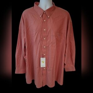 Men's Gold Label Roundtree & York Long Sleeve Dress Shirt Size 20 34/35 Big